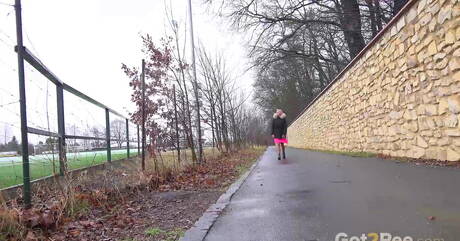 Got 2 Pee offers a free pic gallery with Claudia Macc in pissing action